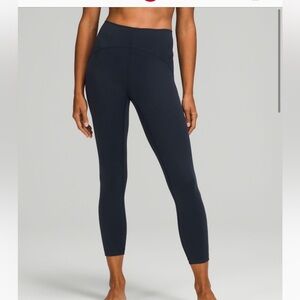 InStill HR Tight 25”, Lululemon leggings, navy, size 4